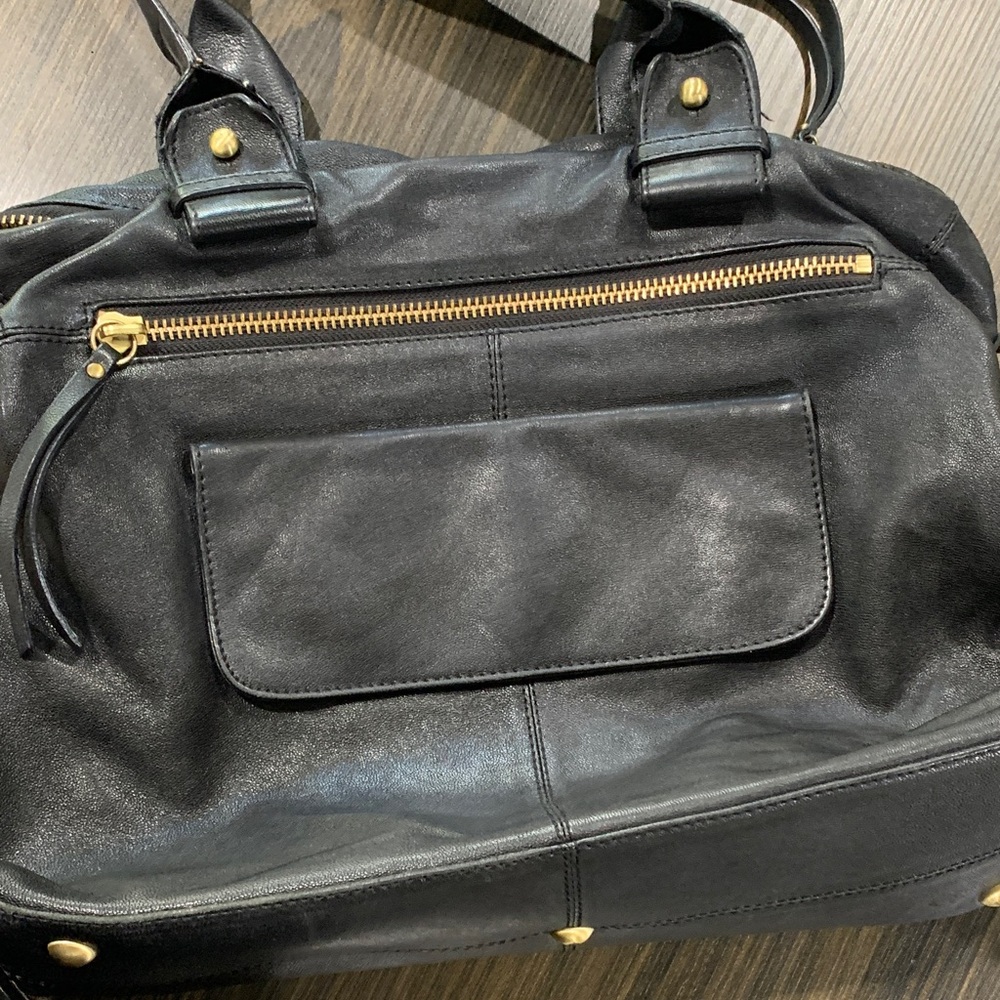 Elegant Black Leather Handbag original